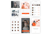 Chatting & Sharing Illustrator App, an UI Kit Template by themelove (Thumbnail 10 of 11)