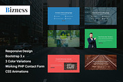 Bizness- Corporate Html Landing page, a Bootstrap Template by Pennyblack Templates (Thumbnail 1 of 7)