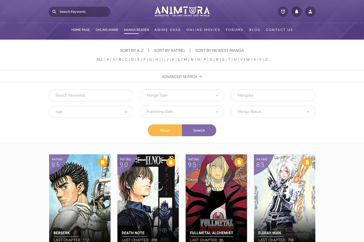 Animotra - Online Anime HTML+PSD, a Templates & Theme by Phenix Themes (Photo 12 of 15)