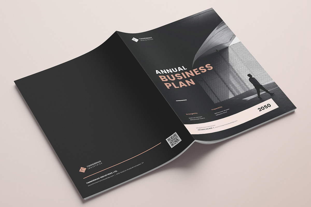 Business Planner Template, Canva, a Brochure Template by DesVert (Photo 6 of 6)