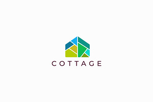 Real Estate Home Cottage Modern Logo, a Branding & Logo Template by Signatoro