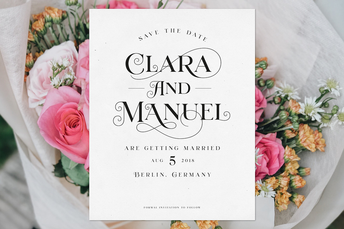 Mirosa Elegant Font, a Font by Heritage Type Co. (Photo 2 of 10)