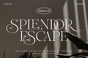Splendor Escape - Elegant Serif, a Serif Font by Shakira Studio (Thumbnail 1 of 12)