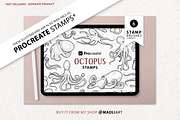Octopus Vector Line Art Set, an Illustration by MadliArt (Thumbnail 4 of 4)