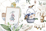 Happy Easter Spring Set 2, an Animal Illustration by Ann Art Houze (Thumbnail 7 of 15)