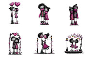 Whimsical black romance clipart, an Illustration by CreationArt (Thumbnail 7 of 7)