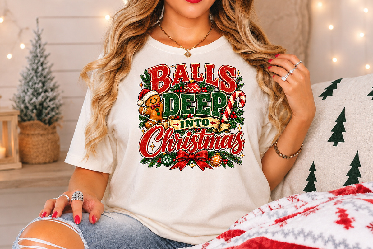 Balls Deep Into Christmas PNG, a Seasonal Illustration by Rose Art (Photo 4 of 4)