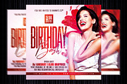 Birthday Flyer Template, a Templates & Theme by MithilaCreation (Thumbnail 1 of 5)
