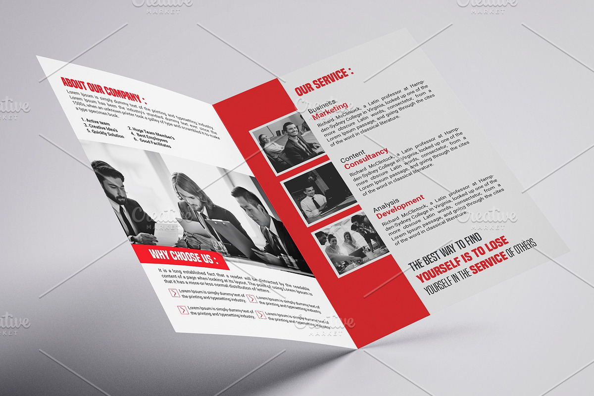 Bi-fold Brochure Template, a Brochure Template by zahidhossainalif (Photo 9 of 9)