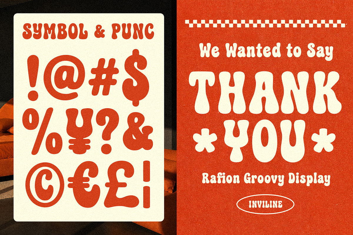 Rafion - Groovy Display Font, a Slab Serif Font by Inviline.co (Photo 10 of 10)