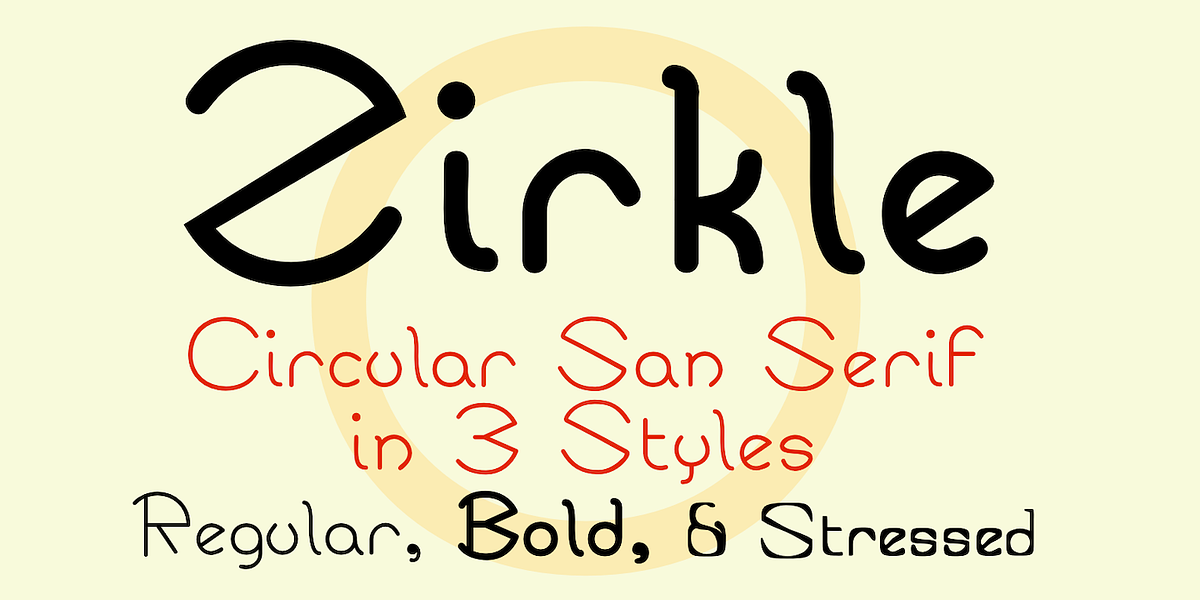 Zirkle, a Font by Ingrimayne Type (Photo 6 of 9)