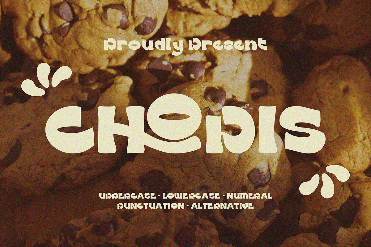 Chopis - Food Font, a Handwritten Font by Boril Std (Photo 1 of 10)