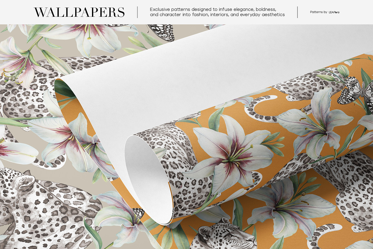 Moonlit Grace | Luxury Patterns, a Pattern Graphic by LEAFure (Photo 10 of 10)