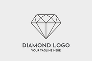 Diamond Logo Design Luxury Crystal, a Branding & Logo Template by Megafox Studio (Thumbnail 2 of 2)