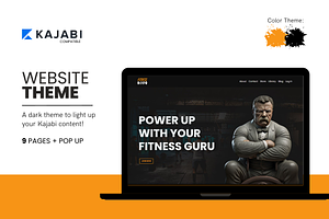 Kajabi Dark Fitness Website Theme