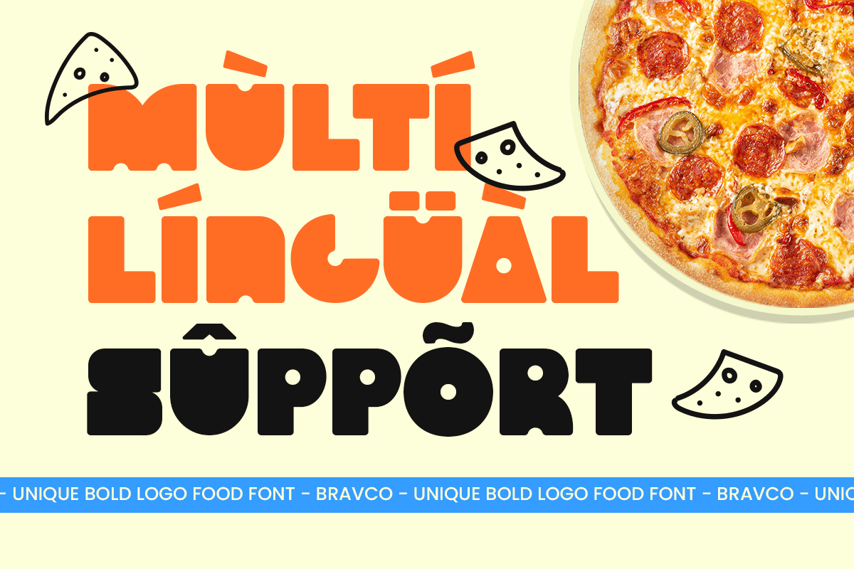 Bravco - Unique Bold Logo Food Font, a Handwritten Font by Sensatype (Photo 12 of 12)