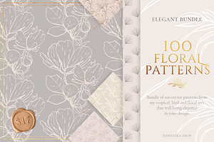 BUNDLE!!! 100 Floral Patterns!