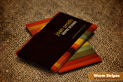 Warm Stripes, a Business Card Template by Digital Art Creations (Thumbnail 1 of 2)