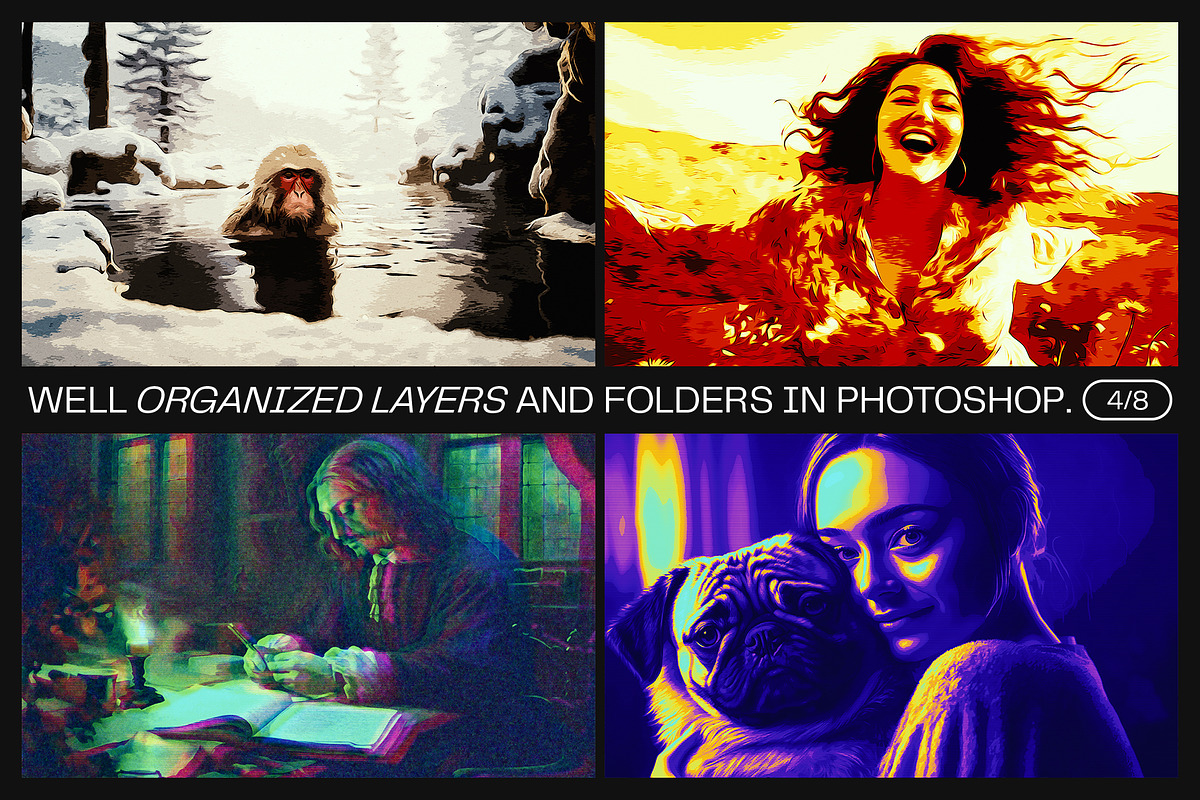 12 Photo Effect Templates, a Layer Style Add-On by iDoodle Studio (Photo 4 of 6)