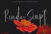 Rindu Script, a Script Font by Suhandi (Thumbnail 1 of 4)