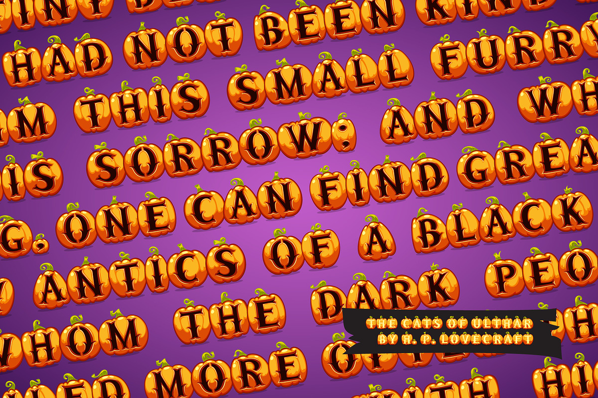 Halloween Pumpkins, a Script Font by Voysla's Shop (Photo 4 of 14)
