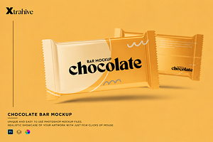 Chocolate Bar Packaging Mockup