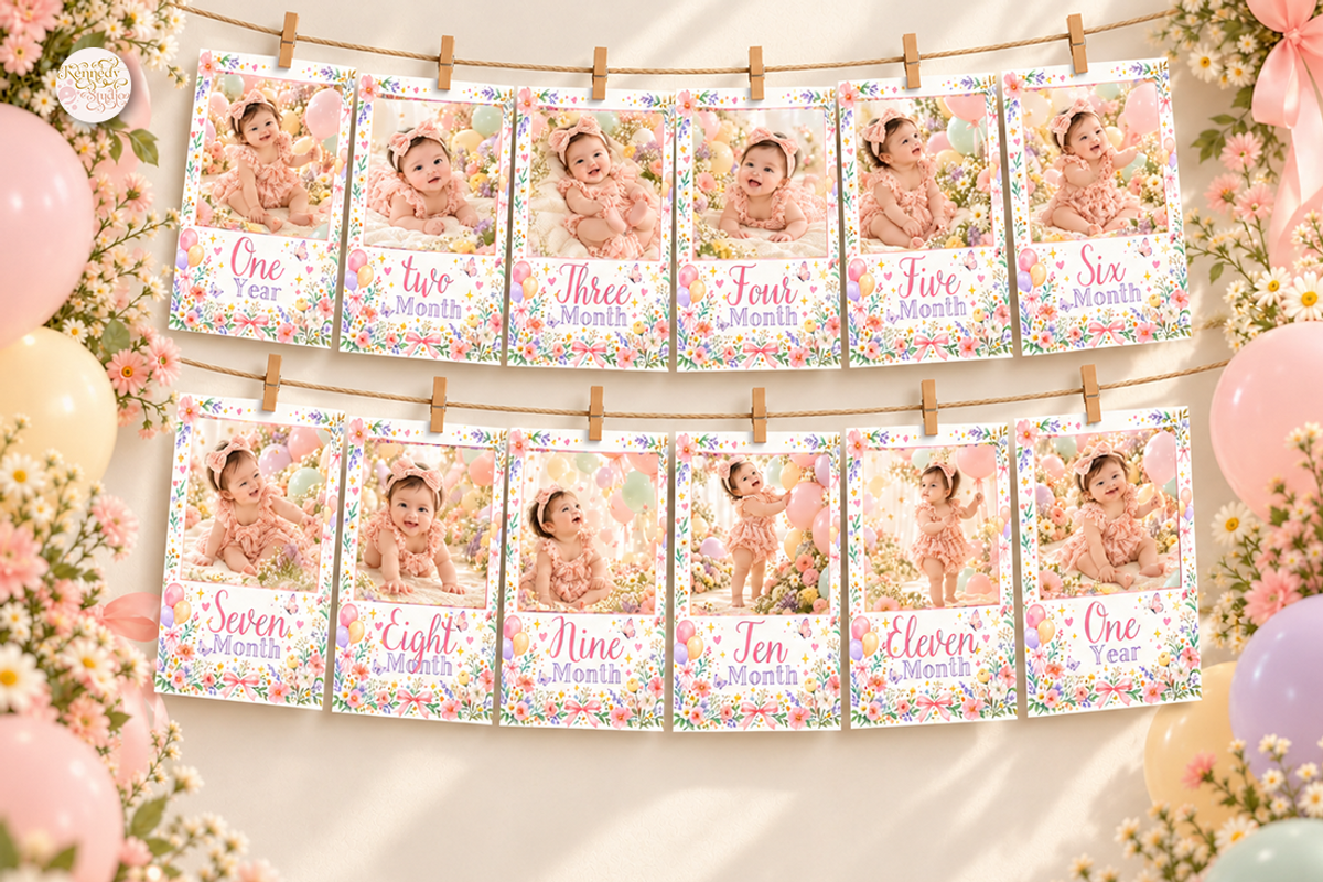 Wildflower Birthday Bundle Canva, a Marketing Template by KennedyStudio (Photo 13 of 20)