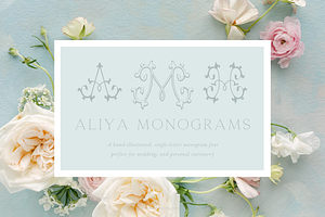 Aliya Monogram Font