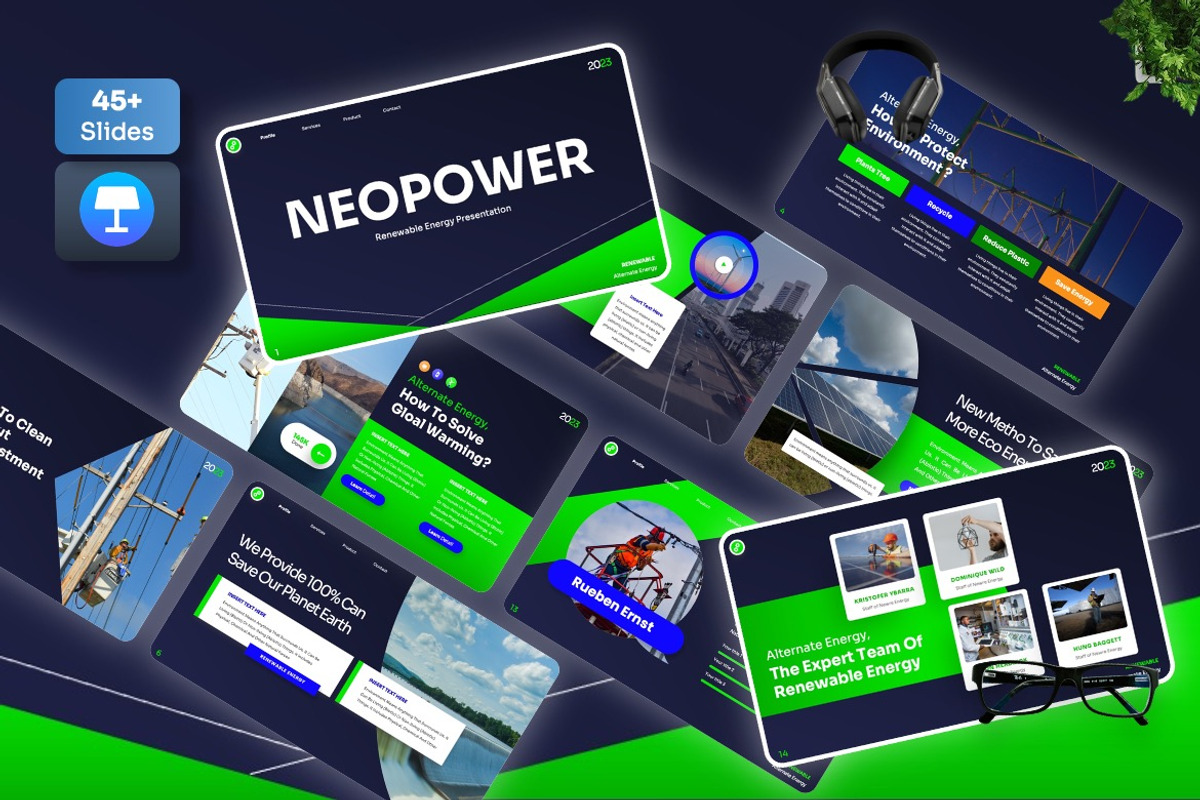 Neopower -Alternate Power Keynote, a Presentation Template by Dhabee (Photo 1 of 8)