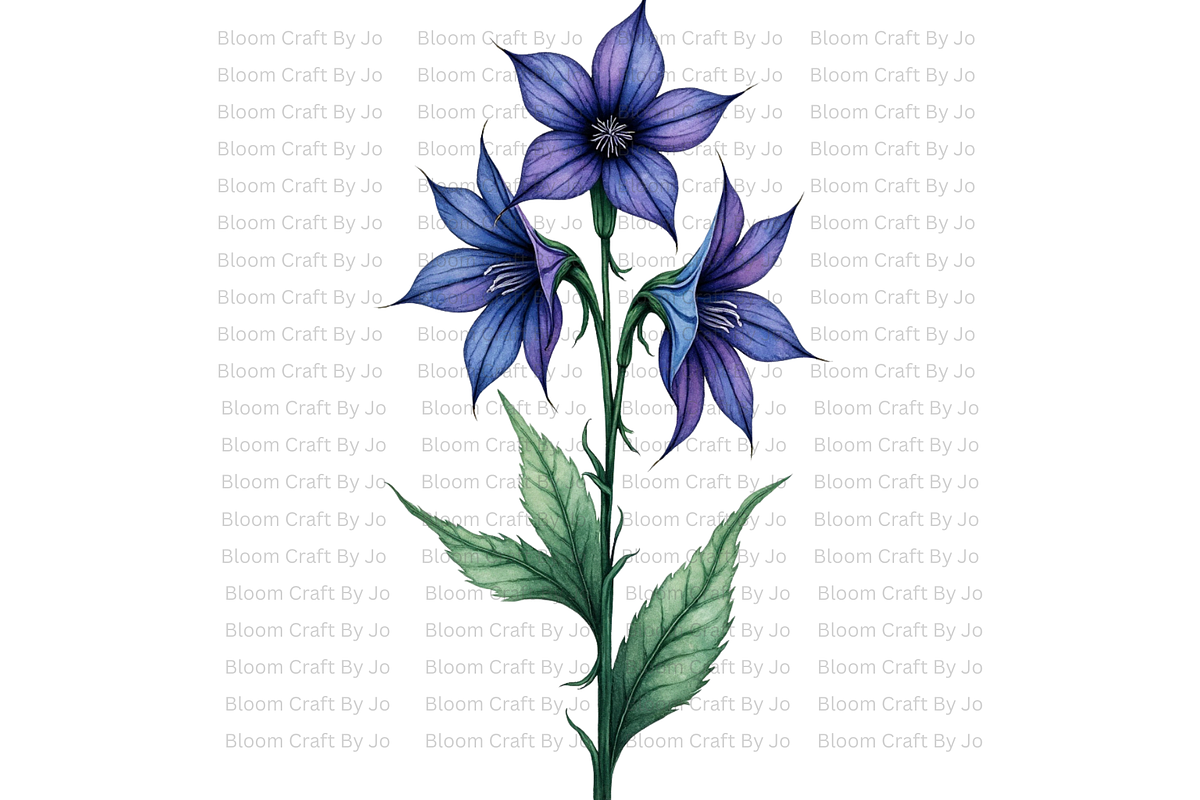 Monkshood Blooms, a Decorative Illustration by Bloom Craft Creations (Photo 3 of 12)