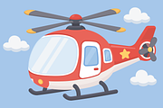 Helicopter Air TransportationCartoon, a Transportation Illustration by Artpon Illustration (Thumbnail 2 of 3)