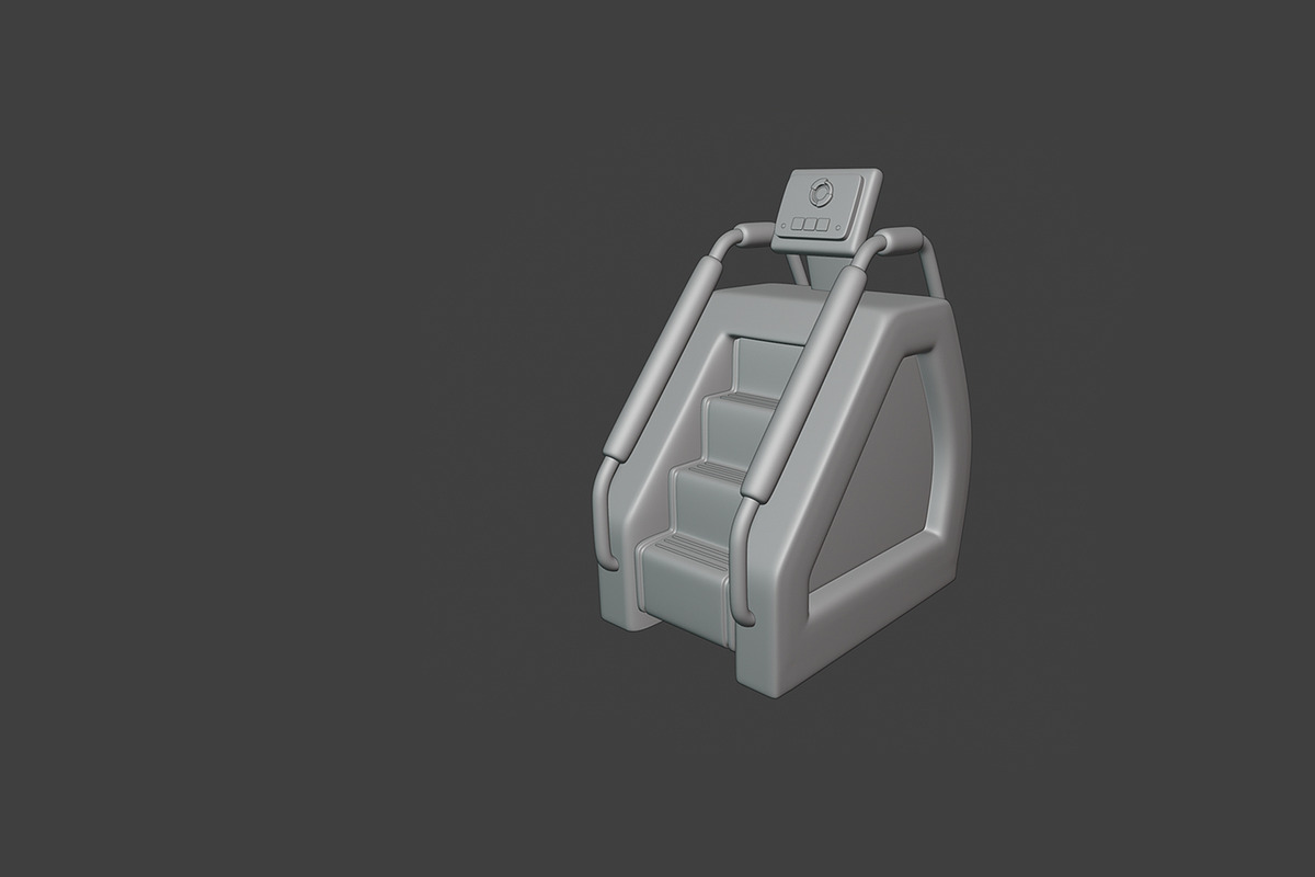 Stylized Gym and Fitness Set, an Object 3D Model by Artem Varnitsin (Photo 21 of 23)