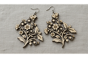 Flower Art Earring Designs, a Graphic by musafir_fashion (Thumbnail 4 of 11)