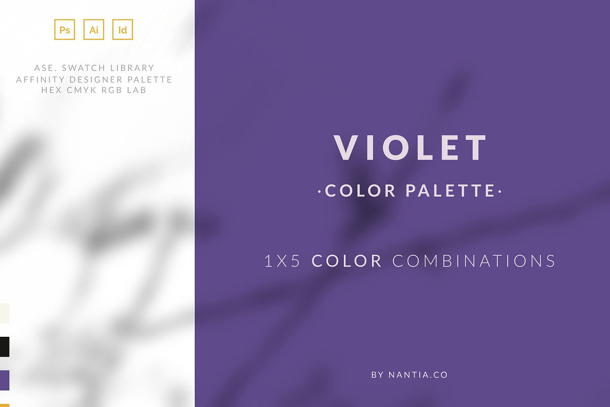 Color Palette Swatches violet, a Palette Add-On by Greek fonts by nantia.co (Photo 1 of 3)