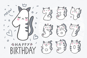 Cute Cat Numbers