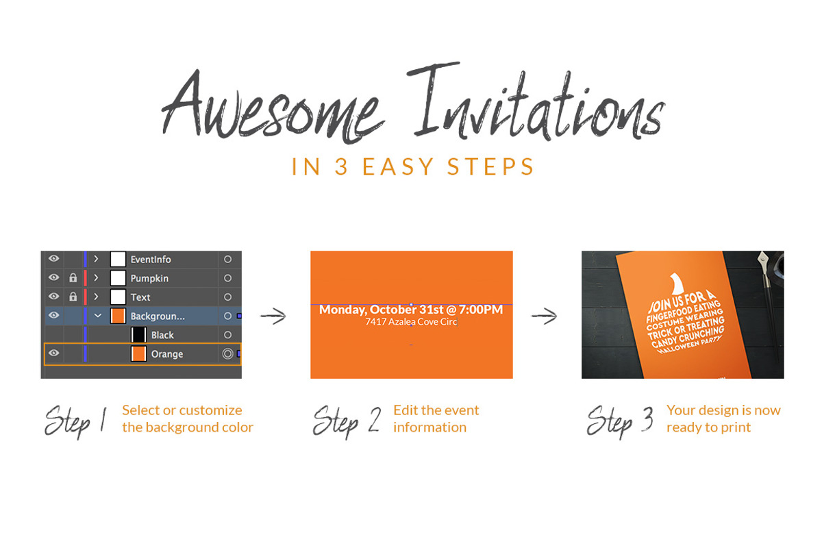 Halloween Invitations, an Invitation Template by Designs by Justin Lynch (Photo 2 of 5)