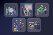 3D Career Illustration Set, a Person Illustration by Flat Icons (Thumbnail 5 of 8)