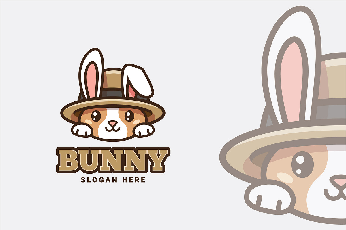 Cute Bunny Logo, a Branding & Logo Template by shazi (Photo 3 of 3)