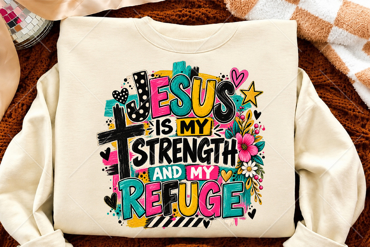 Christian Jesus PNG, Colorful Faith, a Seasonal Illustration by Canvas Craft (Photo 4 of 6)
