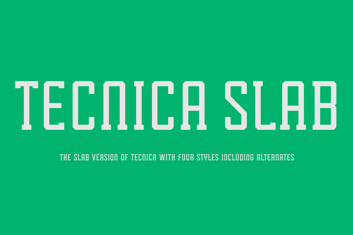 Tecnica Slab Font Family