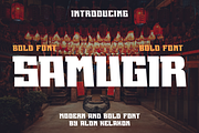 Samugir, a Sans Serif Font by alon kelakon (Thumbnail 1 of 6)