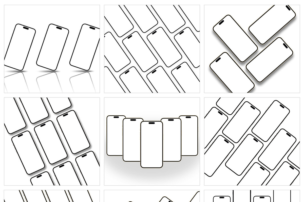 ALL 3D iPHONE MOCK-UP BUNDLE VOL-8, an iPhone Mockup by Graphicsworld125 (Photo 4 of 22)