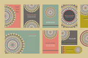 20 Mandala Vintage Template Card., a Card Template by Noree (Thumbnail 8 of 20)