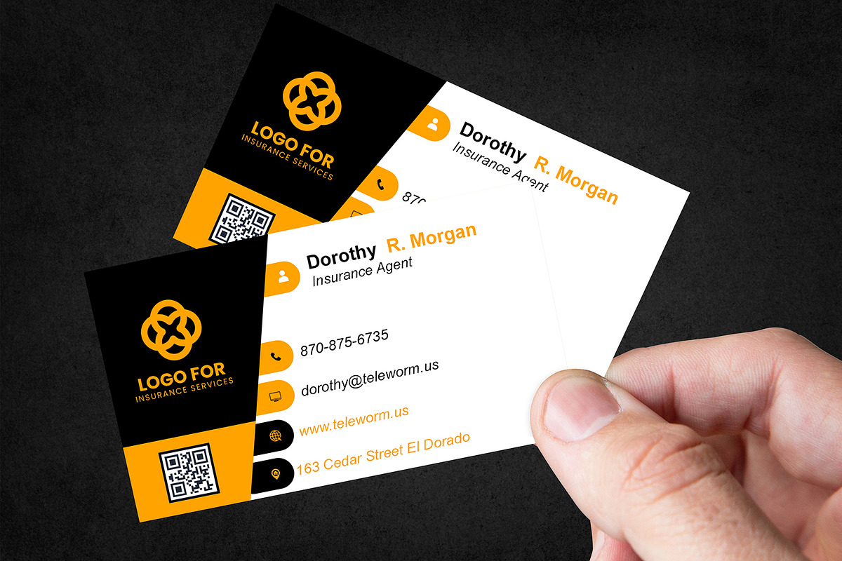 Team Member Business Card PSD preview 3