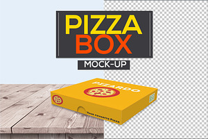 Pizza Box Packaging Mock-Ups