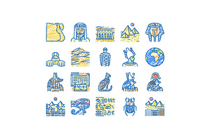 Egypt Country Monument Excursion, an Object Illustration by pikepicture
