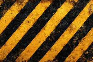 Grunge yellow & black diagonal strip, a Photo by Pavel_design