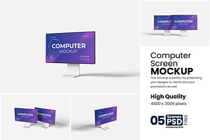 Computer Screen Mockup, a Product Mockup by bimockup