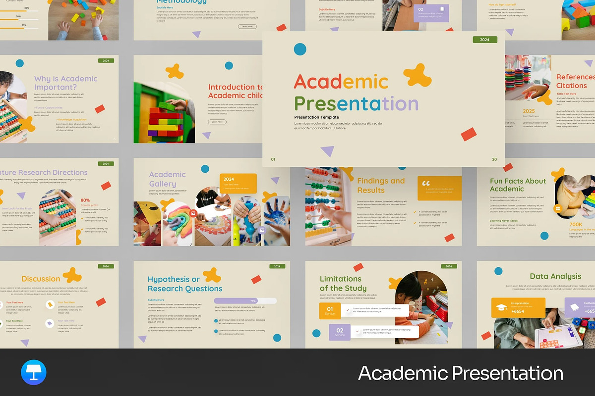 Fun Academic Education Keynote, a Presentation Template by Fit-tee (Photo 1 of 2)