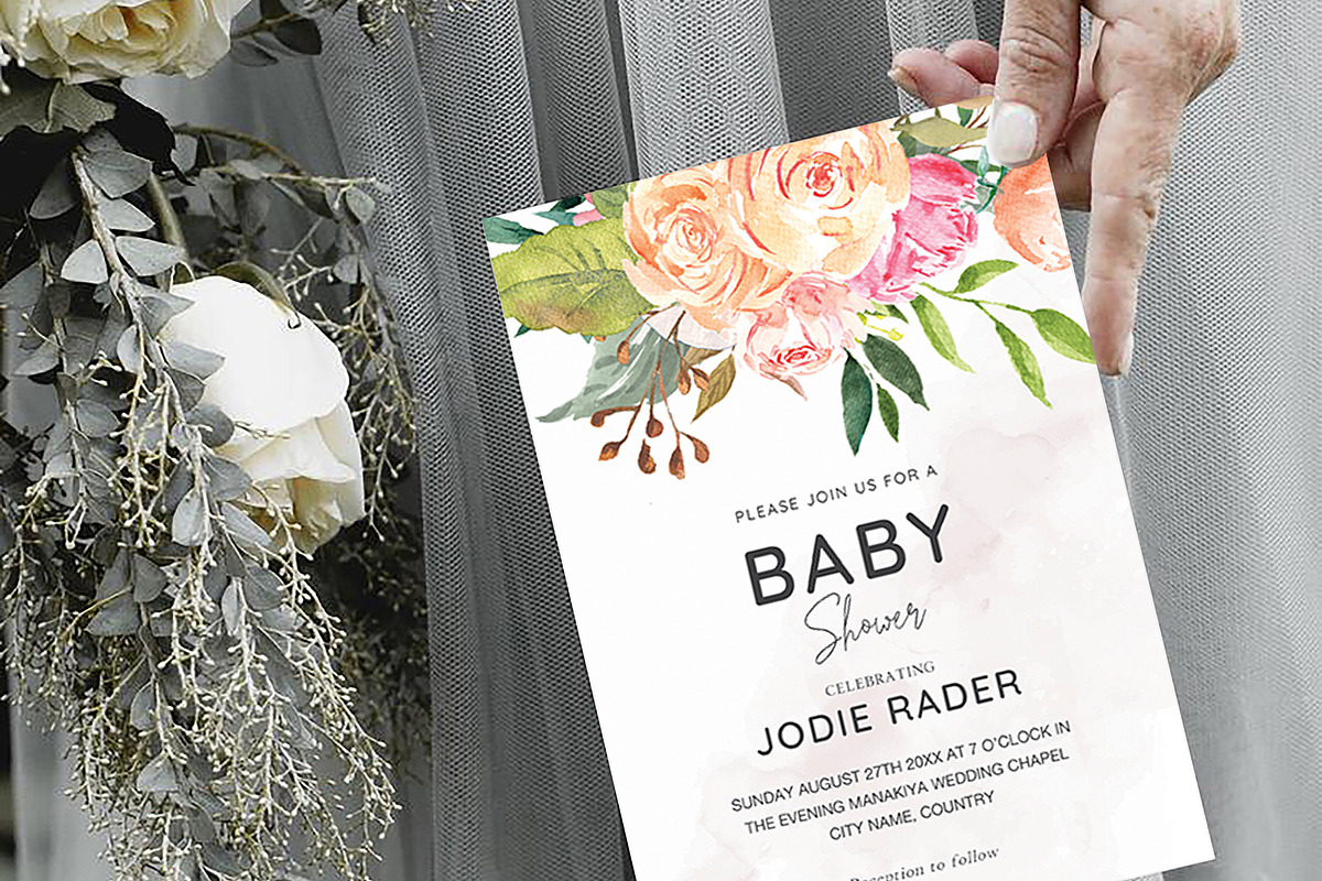 Baby Shower Template, an Invitation Template by ShineOnWedding (Photo 5 of 10)